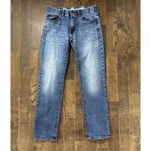 Lee Jeans Men's Sz 33/32 Slim Straight Blue Denim Active Stretch Flex 102161532